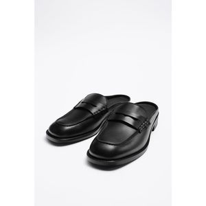 Zara Leather Mule Loafer Limited Edition